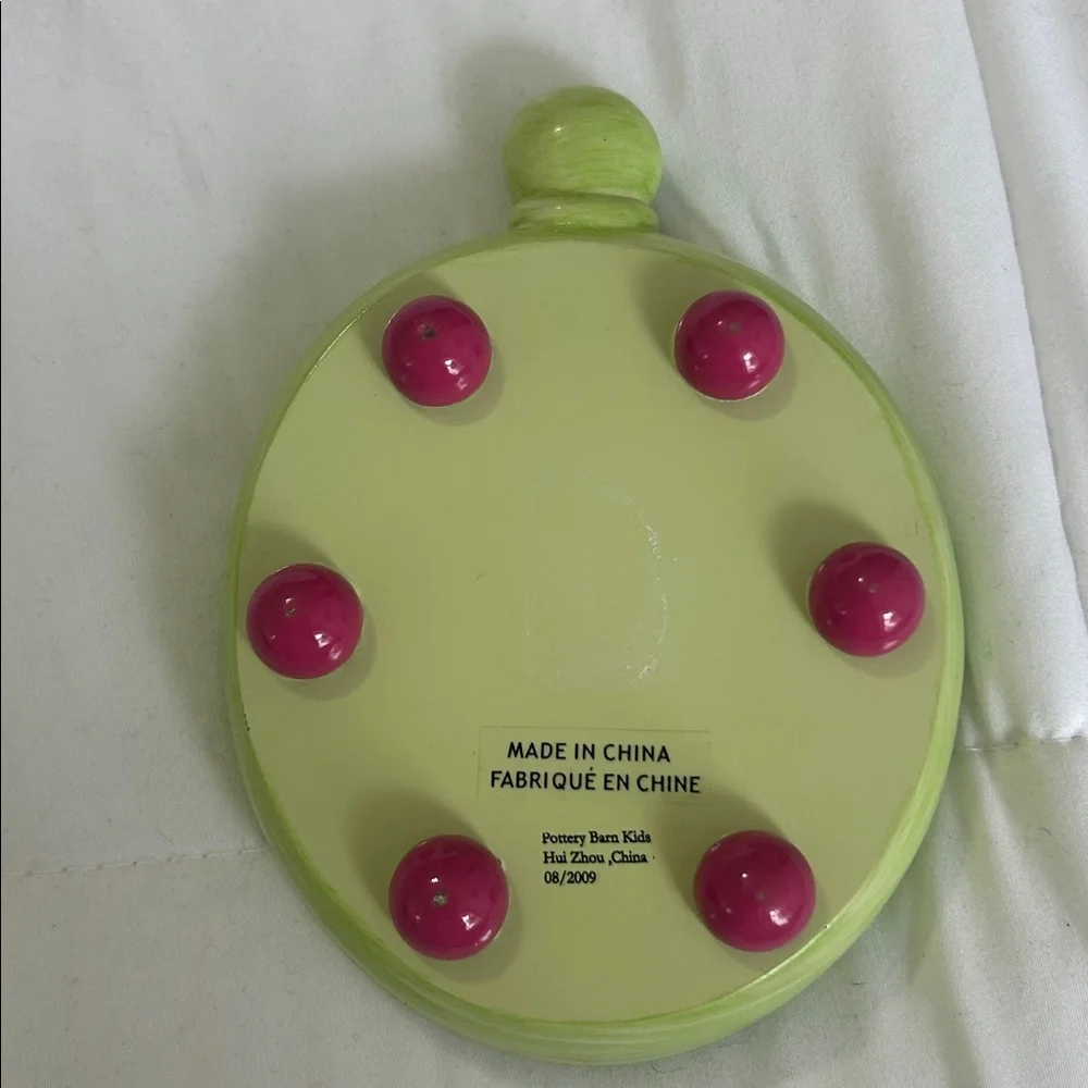 Pottery Barn Kids turtle shaped soap dish, 2008 Green and Pink